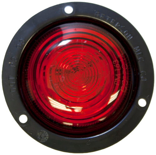 Peterson PC-Rated 2 1/2 inch Clearance & Side Marker Light Red, Flange