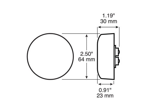 Peterson Single Diode Lumen X ® 2 1/2 inch ABS Indicator Led Light
