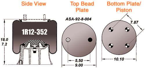 Goodyear Super Cushion® Rolling Lobe Air Springs