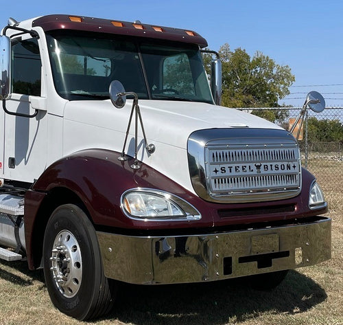 Griile Fits Freightliner Columbia CL112 / CL120 Grille Kit, Bullet 18 Gauge Stainless Steel