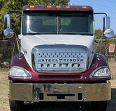 Griile Fits Freightliner Columbia CL112 / CL120 Grille Kit, Stars & Stripes 18 Gauge Stainless Steel