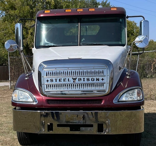 Griile Fits Freightliner Columbia CL112 / CL120 Grille Kit, Bullet 18 Gauge Stainless Steel