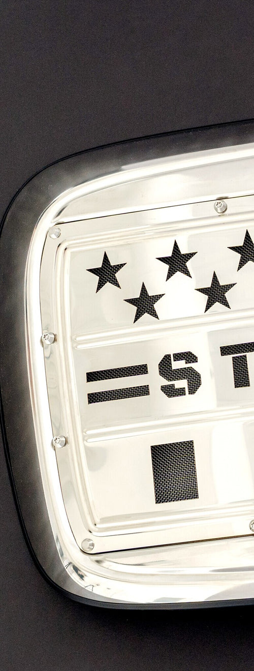 Griile Fits Freightliner Columbia CL112 / CL120 Grille Kit, Stars & Stripes 18 Gauge Stainless Steel