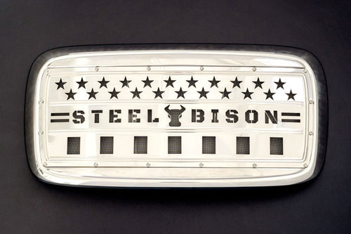 Griile Fits Freightliner Columbia CL112 / CL120 Grille Kit, Stars & Stripes 18 Gauge Stainless Steel