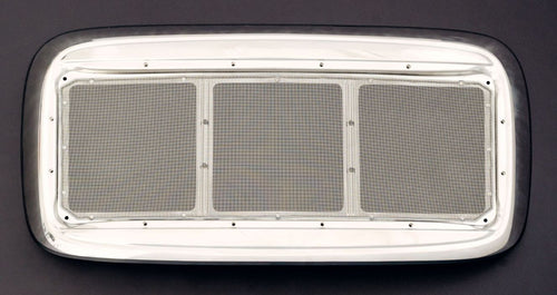 Griile Fits Freightliner Columbia CL112 / CL120 Grille Kit, Linear Oval 18 Gauge Stainless Steel