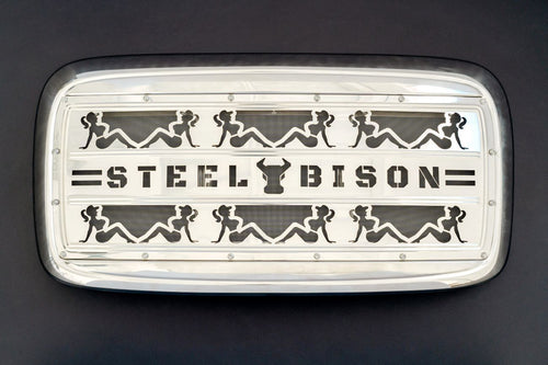 Griile Fits Freightliner Columbia CL112 / CL120 Grille Kit, Sexy Silhouette, 18 Gauge Stainless Steel