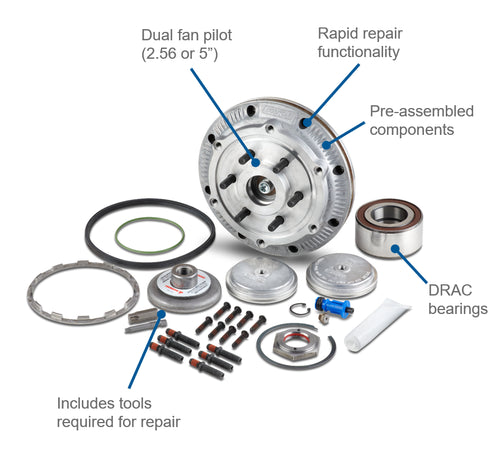 DMA Dual Pilot On/Off Fan Drive Repair Kit (Long Bearing)