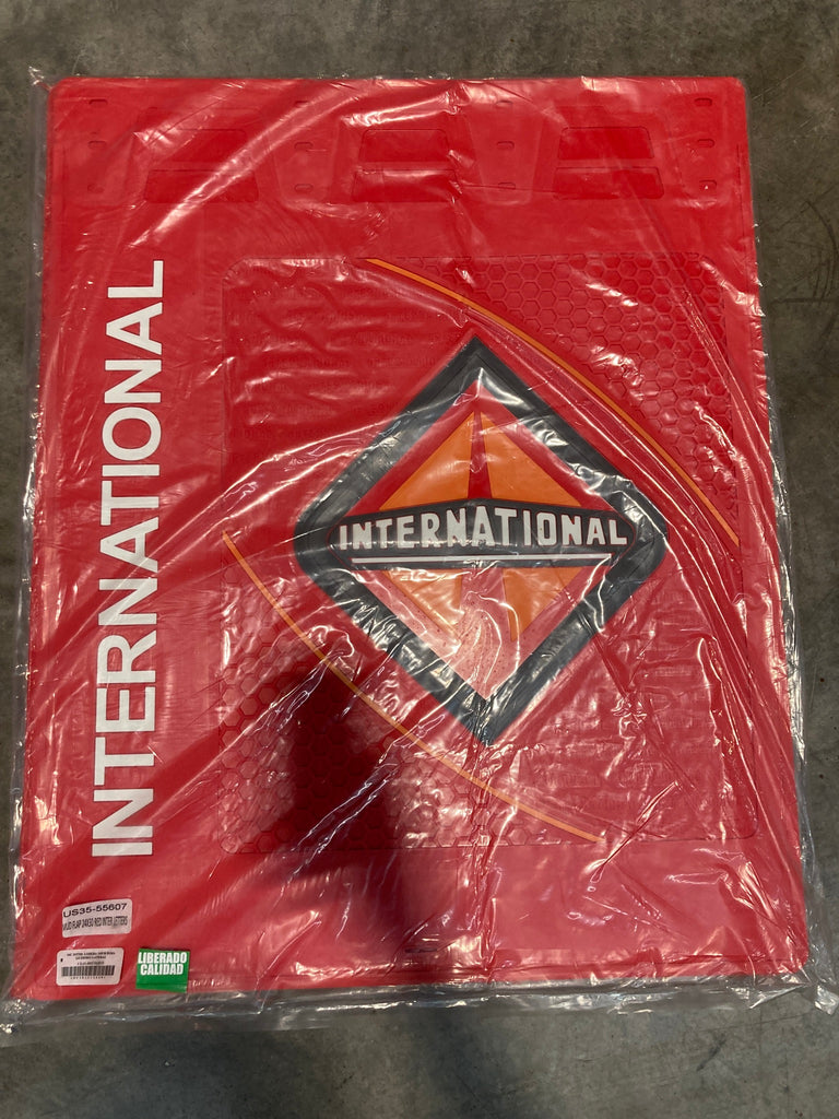 Mud Flap 24” X 30” Inernational Color Red, Letter TRUCK on pairs