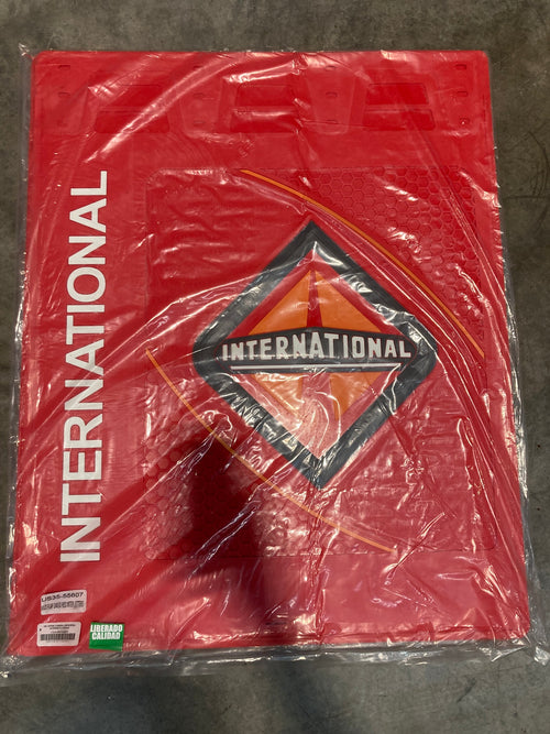 Mud Flap 24” X 30” Inernational Color Red, Letter TRUCK  on pairs