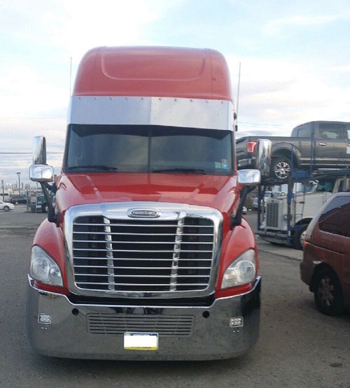 16” Drop Visor with 10 - 3/4” Light Holes fits Freightliner Cascadia (2007 & Newer) Cascadia Body Style (2018 & Newer)
