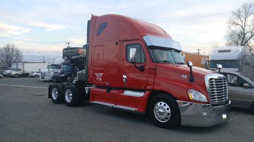 16” Drop Visor with 10 - 3/4” Light Holes fits Freightliner Cascadia (2007 & Newer) Cascadia Body Style (2018 & Newer)