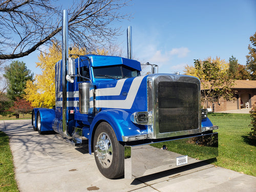 Lincoln Chrome Grille Fits Peterbilt 389 Oval Grille Insert S.Steel 16 Gauge