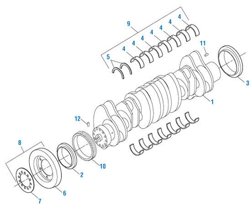 Rear Crankshaft Seal Fits Caterpillar 3406 3408 3412 C15