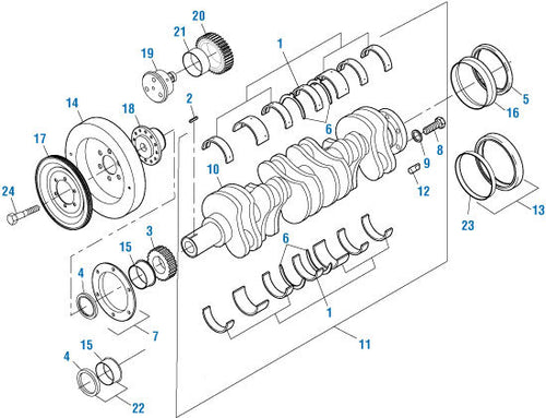 Rear Seal and Wear Ring Kit Teflon