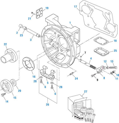 Clutch Release Shaft Housing Fuller Transmission application