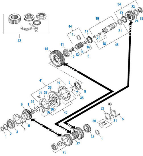 Sliding Clutch Helix Fuller RT0 Transmission Application