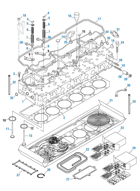 Valve Cover Gasket, 3 Meter roll Caterpillar 3100, 3176, 3400, 3406E, C7, C10, C11, C12, C13, C15, C16, C18 Application