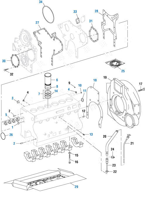 Hydraulic Pump Cover Gasket International DT-360 Series application Cummins Application ( Each )