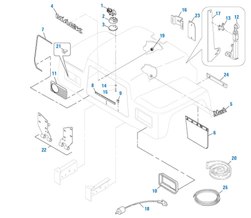 Hood Ornament Bulldog Chrome Fits Mack