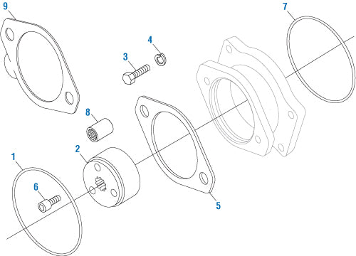 Hydraulic Pump Cover Gasket International DT-360 Series application Cummins Application ( Each )