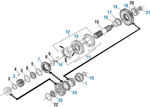 Sliding Clutch Small Pin