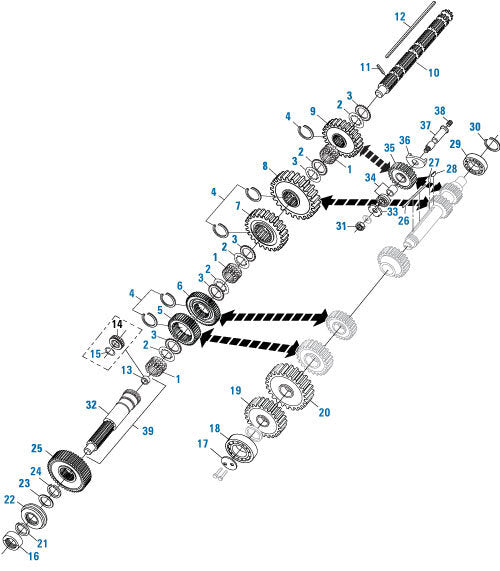 Mainshaft Gear 2nd (RT/RTO 12513)