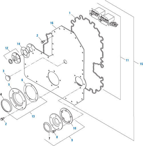 Front Crank Seal kit Fit Cummins, L10 / M11 / ISM Series Application