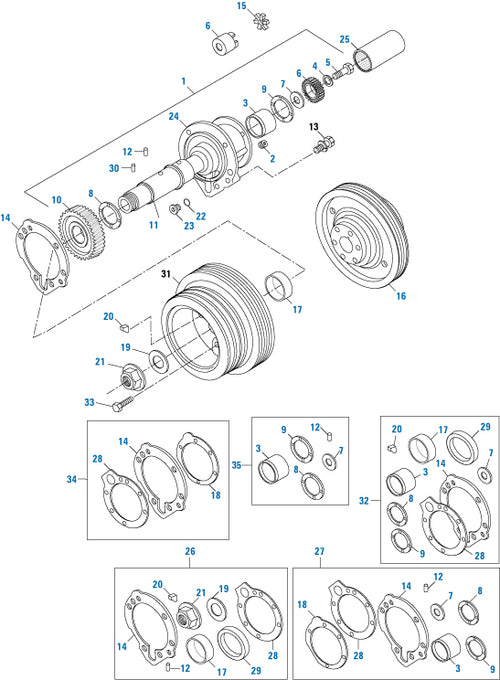 Coupling Spider White 2.125in O.D. x 0.875in I.D. x 0.42in Thick Cummins Engine 855/N14 Application