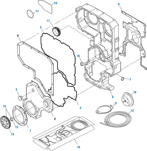 Compressor Mounting Gasket Cummins ISX Series Application