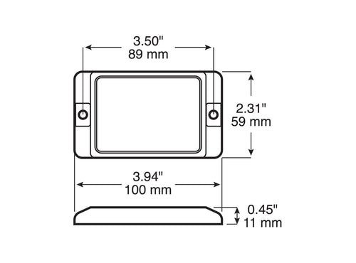 Peterson Single Diode Clearance/Side Marker Led Light Amber