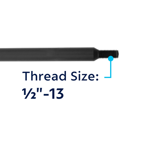 30" Shifter Shaft For Trucks-Matte Black Fits Peterbilt
