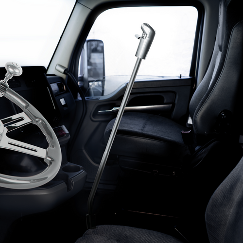 30" Shifter Shaft For Trucks-Liquid Silver Fits Peterbilt