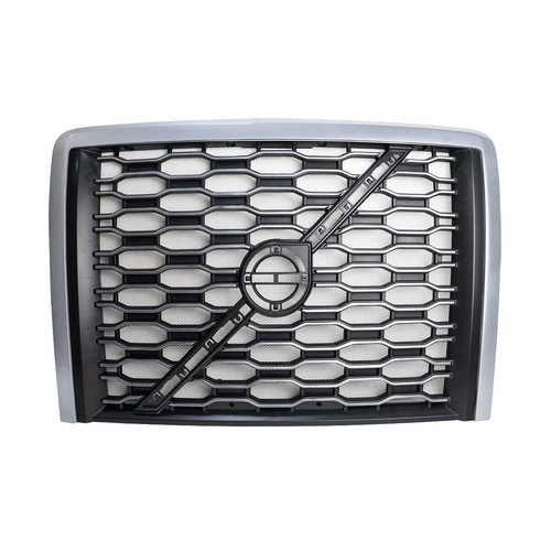Silver Grille With Bug Screen Fits Volvo VN VNL (2018 & 2024)