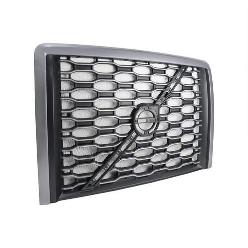 Silver Grille With Bug Screen Fits Volvo VN VNL (2018 & 2024)