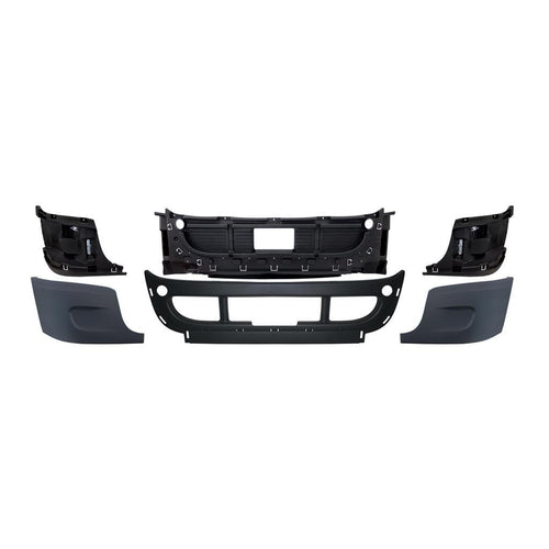 Complete Plastic Bumper Assembly fits Freightliner Cascadia 2008-2017, without Fog Lamp Holes