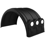 Minimizer Diamond Plate Black w/ Lightbox 19.5" Dual Tires Fender Plastic Tires (445 or 455)( Each ) (No lights)