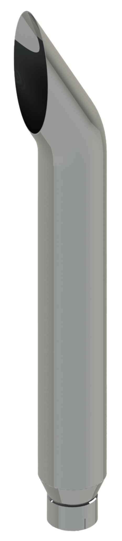 Lincoln Chrome Short 30 Cut Top Stack 6” ID X 84” Reduced To 5” And Expanded (Fits Over)