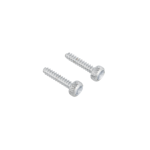 Chrome Short Dash Screw For Freightliner With Clear Crystal (2-Pack)