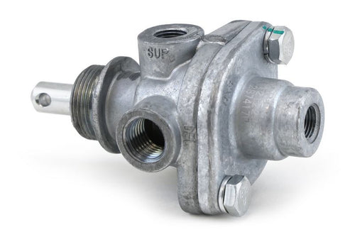 Tramec Bendix Style PP-1 Push-Pull Valve, 30 PSI Release, 1/4" (2) Delivery Ports, 1/8" Supply & Exhaust Ports