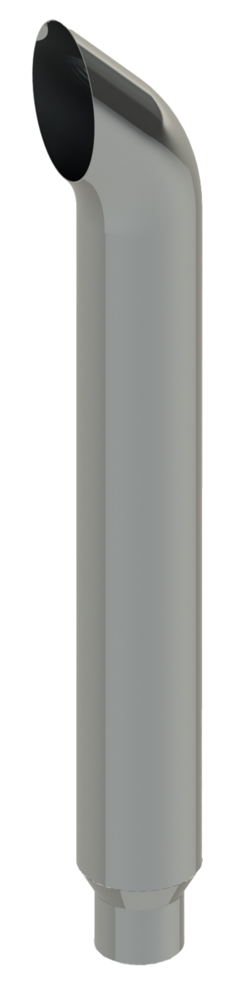 Lincoln Chrome 64" Long 6"- 5" West Cost Turnouts ( Will Slide into Stock Muffler NEVERBLUE®