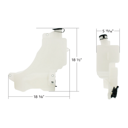 Washer Fluid Reservoir For 2022-2026 Peterbilt 579 & Kenworth T680