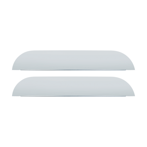 304 Stainless Steel 5" Chop Top Window Trim For 2008-2024 Peterbilt 389, 2008-2014 388, & 2006-2016 386 (Pair)