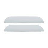 304 Stainless Steel 5" Chop Top Window Trim For 2008-2024 Peterbilt 389, 2008-2014 388, & 2006-2016 386 (Pair)