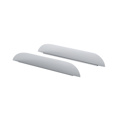 304 Stainless Steel 5" Chop Top Window Trim For 2008-2024 Peterbilt 389, 2008-2014 388, & 2006-2016 386 (Pair)