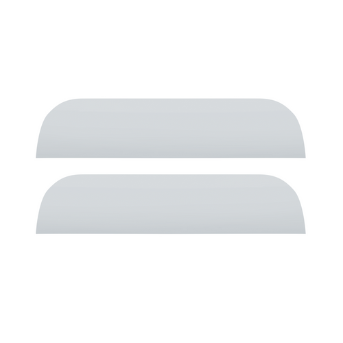 304 Stainless Steel 7" Chop Top Window Trim For 2005+ Peterbilt 379/386/389 (Pair)