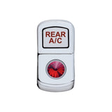 "Rear A/C" Rocker Switch Cover w/ Red Diamond