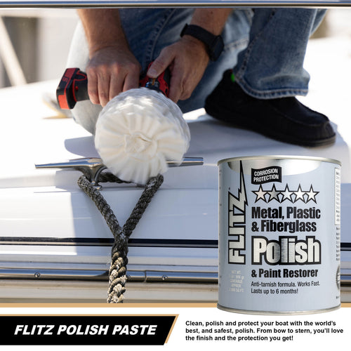 Flitz Paste Metal Polish also for Fiberglass, Plastic & Paint 2LB