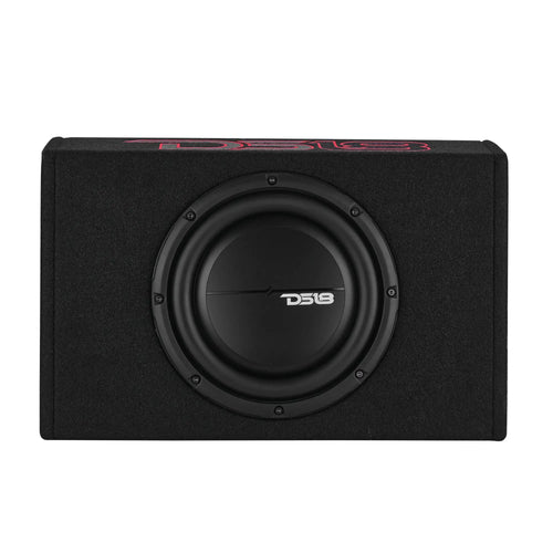 DS18 10” Amplified Shallow Subwoofer Enclosure for Pickup Trucks