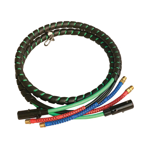 Reflexallen 3-in-1 Air Power Electrical Assembly, 12' ABS Nylon Plugs Red & Blue Grips