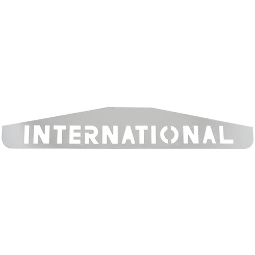Grand General Chrome Bottom Plate With International Logo 24" x 4"